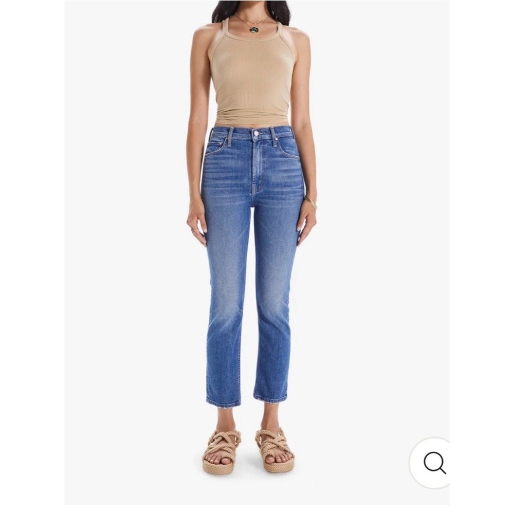 Mother High Waisted Rider Ankle Jeans Blue Size 26 New With Tags